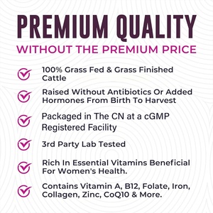 แคปซูลออร์แกนเนื้อวัวสูตรเฉพาะ ช่วยเสริมพลังงานและความมีชีวิตชีวาสำหรับผู้หญิง 120 แคปซูล อาหารเสริมออร์แกนเนื้อวัว - Product Image 3