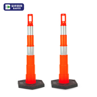 Panneau de signalisation routière temporaire portable, couleur personnalisée, en plastique PE prismatique haute intensité, élastique, à énergie solaire, mince et réfléchissant en caoutchouc