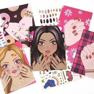 Regalos Creativos y Divertidos: Libro de Maquillaje con Pegatinas Removibles, Libro para Colorear con Pegatinas de Arte de Uñas para Niñas - Product Image 5