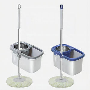 Système de nettoyage de sols pour carreaux stratifiés et céramiques, serpillière double usage humide/sèche et kit <span class=keywords><strong>essoreur</strong></span> avec <span class=keywords><strong>seau</strong></span> - Product Image 6