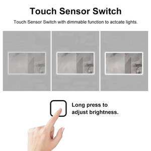 Produits tendance 2025 Fonction de gradation/mémoire/musique Anti-buée Éclairage LED intelligent moderne en alliage d'aluminium Décoration de salle de bain - Product Image 2