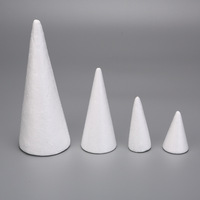 Nouvelle mousse conique pour décor de noël boule en mousse pour matériel de bricolage accessoires en argile Ultra légère pour cadeau
