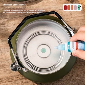 Suministros para exteriores, tetera de acero inoxidable 304 pulido de <span class=keywords><strong>1</strong></span> <span class=keywords><strong>litro</strong></span>, tetera de inducción de Gas lista para Picnic conveniente, utensilios de cocina imprescindibles - Product Image 3