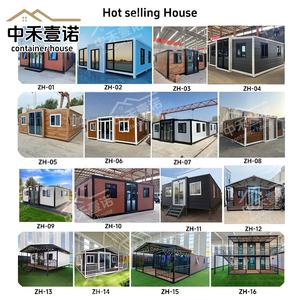 2-verdiepingen prefab uitbreidbare 40ft houten containerwoning luxe villa op maat gemaakte mobiele woning lichtstalen frame modern design - Product Image 4