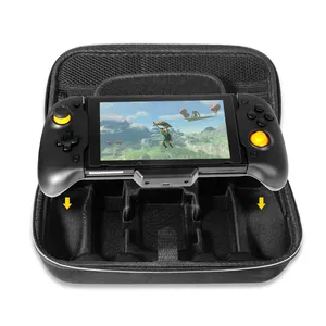 Cho Nintend Chuyển Đổi Joycon Điều Khiển Xử Lý <span class=keywords><strong>Grip</strong></span> Gamepad Động Cơ Đôi Rung Được Xây Dựng Trong 6 Trục Con Quay Điều Khiển Với Lưu Trữ Túi - Product Image 4