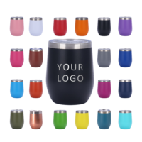 Mug de voyage isotherme à double paroi de 12 oz pour bière/café, en acier inoxydable 304, avec couvercle transparent anti-fuite, logo personnalisable