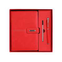 Coffret Cadeau d'Affaires Personnalisé A5 Haut de Gamme en Similicuir avec Batterie Externe, Lampe de Bureau et Carnets de Papeterie Élégants pour le Bureau
