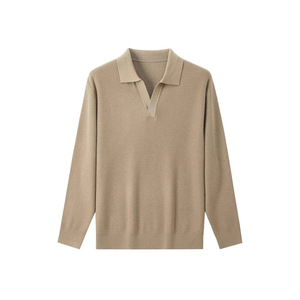 Maglione Old Money da <span class=keywords><strong>Uomo</strong></span>, Pullover Invernale in <span class=keywords><strong>Lana</strong></span> Merino, Maglioni Premium in <span class=keywords><strong>Lana</strong></span> Lavorata a <span class=keywords><strong>Maglia</strong></span>, Collo a Polo, Manica Lunga - Product Image 4