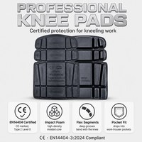 Protections de genoux pour pantalons de travail, rembourrage en mousse segmentée flexible, design ergonomique ajustable, pour hommes et femmes, utilisation en construction