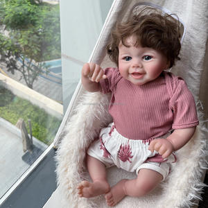 Poupée Vivienne Baby Reborn de 20 pouces pour filles, jouet doux peint à la main pour nouveau-né, poupée de mode <span class=keywords><strong>avec</strong></span> <span class=keywords><strong>cheveux</strong></span> enracinés - Product Image 6