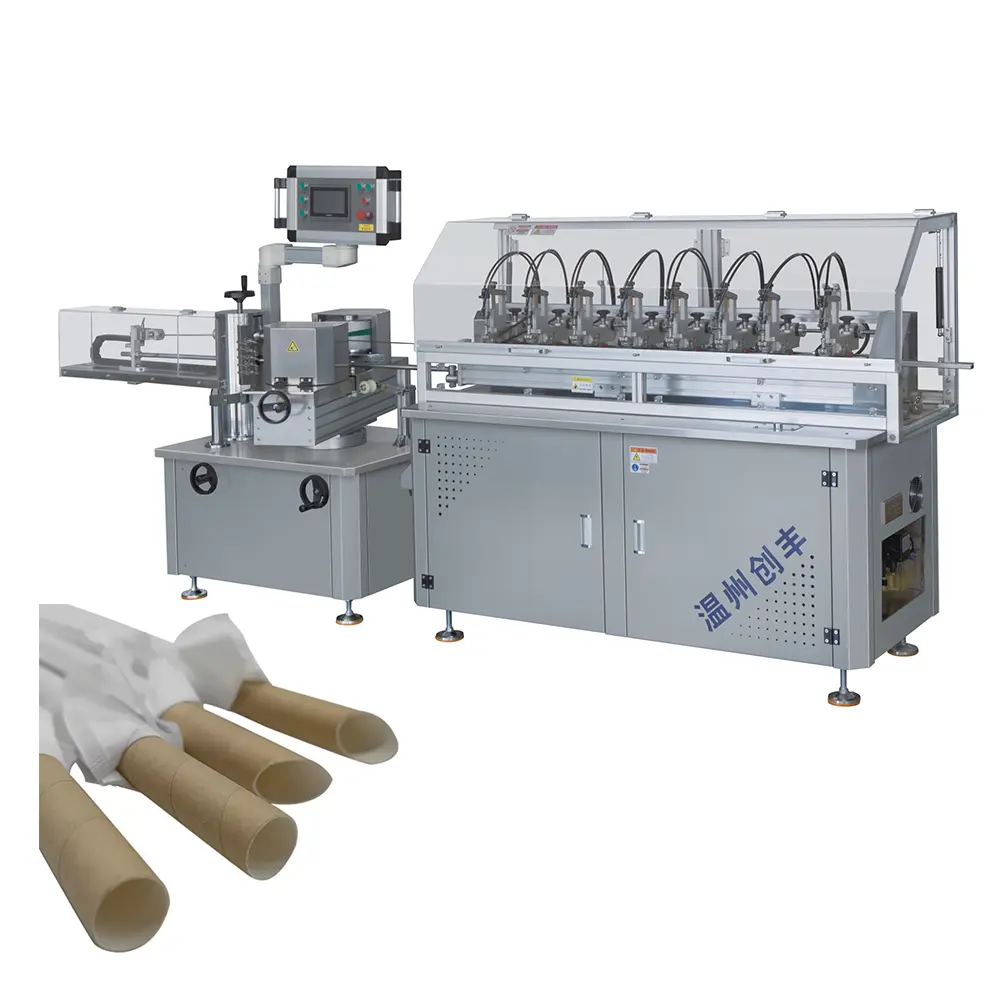 10 blades Cutting High Production Capacity High Speed Paper Drinking Straw Making Machine 500 pieces/min
