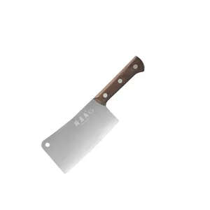 Atacado estilo faca de açougueiro-Lâmina de açougueiro 40cr13 em estilos de luxo, conjunto de faca de aço inoxidável com punho de madeira, para carnes e carne