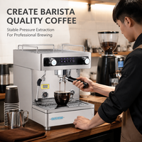 Máquina de Café Comercial, Máquina de Café Estilo Americano Más Vendida, Modelo Popular, Máquina de Café Semiautomática