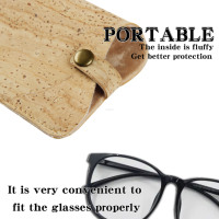 INFOCORK Factory Vegan Eco-Friendly Portugal Cork Leather-Étuis et sacs à lunettes personnalisés de luxe | FSC Soft Protective