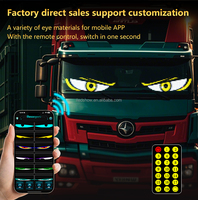 Écran électronique à LED souple Smart Devil Eye pour camion, camionnette, voiture, grand écran LED Devil Eye pour lunettes de camion