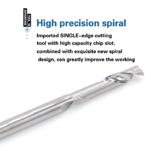 3.175/4/5/6/8/10mm Milling Cutter for Aluminium Shank Solid Carbide Single Flute Alloy <strong>End</strong> <strong>Mill</strong> CNC <strong>Alu</strong> Milling Tools - Product Image 6