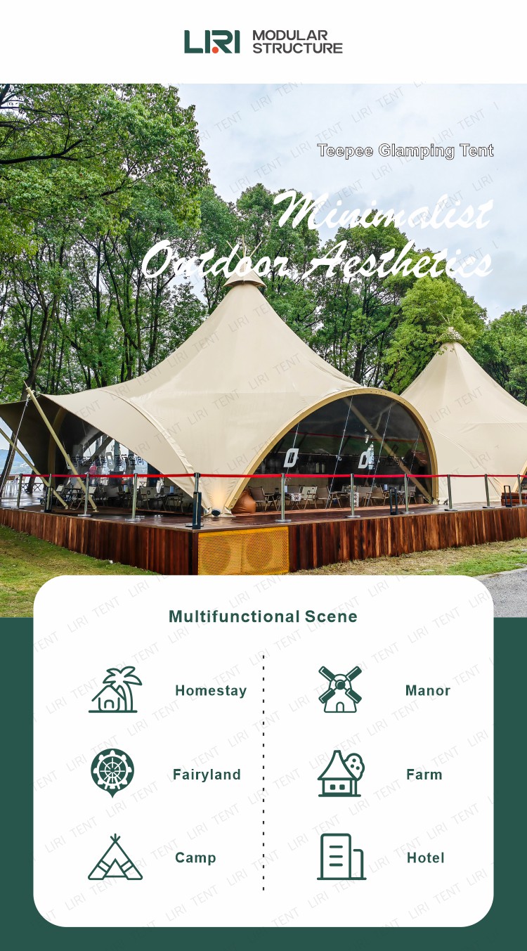 Large Indian Pergola Teepee Wedding Decoration Tents Hot Spring Vacation