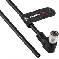 Câble d'alimentation et de données Alvin's Cables HR10A-7P-6S 6 broches femelle à extrémité ouverte, gaine tressée blindée, pour caméra industrielle, haute flexibilité, fabriqué en Chine