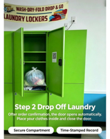 Système de casiers à linge intelligents avec code QR, armoire de dépôt et de récupération en libre-service pour nettoyeurs à sec et buanderies d'appartements