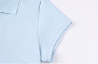 Vêtements de sport pour femmes de haute qualité, vente en gros, polo femme, couleur unie, manches courtes, hauts basiques en spandex