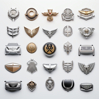 Badge de voiture auto-adhésif de luxe en ABS, étanche, logo 3D chromé, autocollant pour calandre avant, accessoires de voiture arrière, personnalisation automobile