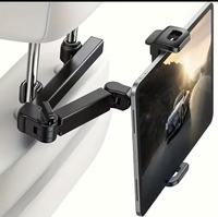 Support de tablette réglable et télescopique pour appuie-tête de siège arrière de voiture Jutien, support universel pour téléphone/iPad/ordinateur pour siège arrière de véhicule