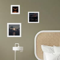 Passe-partout blanc sans acide OEM, prédécoupé pour cadre photo, pour galerie d'art, décoration intérieure, vente en gros