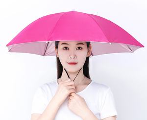 Chapeau <span class=keywords><strong>parapluie</strong></span> <span class=keywords><strong>de</strong></span> 69 cm pour la tête, pêche en plein air, <span class=keywords><strong>randonnée</strong></span>, plage, camping, parasol <span class=keywords><strong>mains</strong></span> <span class=keywords><strong>libres</strong></span> pour adultes - Product Image 4