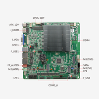 ITX-B509_J126L Celeron Celeron 95a DDR4 16GB 8 USB 6 COM 12V fansız Mini Itx endüstriyel kontrol bilgisayar anakartı