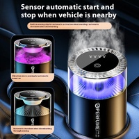 Machine d'aromathérapie de voiture moderne intelligente humidificateur de pulvérisation d'aérosol en métal capteur de Vibration de parfum d'océan désodorisant longue durée