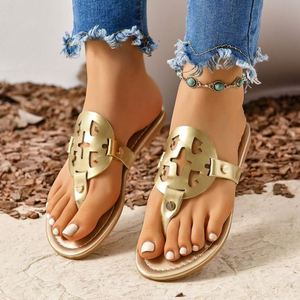 Sandales en cuir pour femmes de style européen transfrontalier, tongs d'été respirantes, chaussures décontractées de marque à la mode pour l'extérieur - Product Image 5