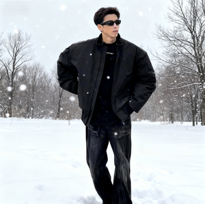 เสื้อแจ็คเก็ตคาร์ดิแกนแบบสั้นแบบพกพาที่ทนทานและหนาขึ้นพร้อมผ้าโพลีเอสเตอร์ - Product Image 2