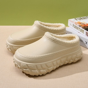 Mao Mao Pantoufles d'hiver en coton molletonné à fond épais pour femmes, chaussures <span class=keywords><strong>de</strong></span> maison chaudes et antidérapantes résistantes à l'usure. - Product Image 4