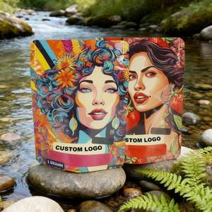 Vente en gros Sacs en mylar imprimés numériquement Packs en mylar à l'épreuve des enfants 3.5G Sac en mylar de forme personnalisée pour la nourriture/bonbons - Product Image 2