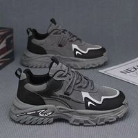Chaussures de course pour hommes, printemps-automne 2026, nouvelle collection, semelle épaisse, tige en mesh, antidérapantes, décontractées, tendance, polyvalentes, pour étudiants