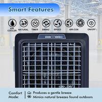 Refroidisseur d'air évaporatif industriel intelligent et portable avec compresseur