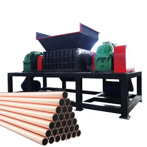 Direct factory production ai crush copper tubing scrap copper pipe crusher shredder for recycling industry