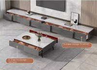 Meuble TV et Table Basse de Luxe 2026 – Combinaison Moderne pour Salon