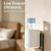 Diffuseur d'arômes mural sans eau pour la maison, diffuseur d'huiles essentielles à brancher avec 3 modes de diffusion et veilleuse LED