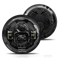 Nouveau phare LED Premium 7 pouces 12V IP67 étanche 12000LM avec faisceau HI/LO et DRL Angel Eye pour Lada Niva Road 4x4