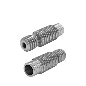 Tuyau en alliage de titane E3D V6, bimétallique cuivre-acier inoxydable, pièces d'imprimante 3D entièrement filetées, niveau 10.9 poli - Product Image 5