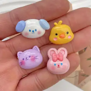 New Animal Head Cartoon Resin Accessories Resin Charms Resin Necklace Jewelry For Jewelry