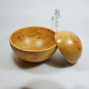 Bamboo Bowls Set Handmade Natural Wood Salad Fruit Storage Japanese Style JZW 09 - Product Image 3