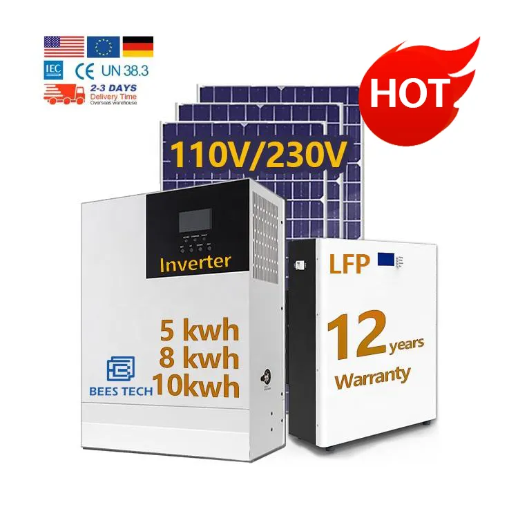 110V 210V 10kw onduleurs solaires convertisseurs 5kwh 8kwh 10kwh onduleurs solaires hybrides hors réseau hybride sur réseau batterie onduleur