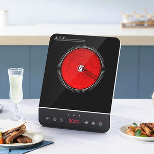 Điều khiển cảm ứng nhỏ gốm đung Hồng Ngoại Bếp với một lớp thủy tinh Mirco tấm tinh thể cảm ứng Burner đung - Product Image 2