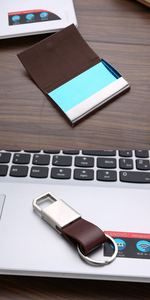 Customized Gift Set Keychain Business Card Holder Notebook Luxury <b>Pen</b>, <b>4</b> Piece Business Gift Set Wholesale Custom - Product Image 4