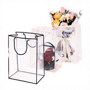 Bolsa de Papel Glassine de Lujo con Recubrimiento de PE, de una Sola Cara, Portátil, con Borde, para Floristería, Envoltorio para Ramos Florales - Product Image 4