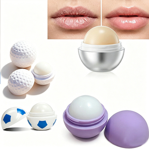 Baume à lèvres hydratant naturel végétalien au peptide, marque privée, SPF, personnalisé, réparateur, en forme de ballon de football mignon - Product Image 1