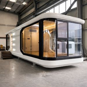 Casa Cápsula Modular de Acero Personalizada: Edificio Prefabricado Moderno para Exteriores, Ideal para Casas Pequeñas o Alquiler - Product Image 2