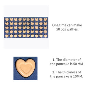 تخصيص شعار جديد آلة وجبات خفيفة 50 ثقوب الحب على شكل البسيطة فطيرة صانع Poffertjes الشواية Stroopwafel صنع آلة - Product Image 4